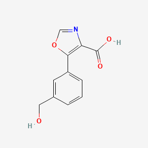 molecular formula C11H9NO4 B8397002 5-(3-Hydroxymethyl-phenyl)-oxazole-4-carboxylic acid 