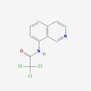 molecular formula C11H7Cl3N2O B8397011 2,2,2-trichloro-N-isoquinolin-8-ylacetamide 