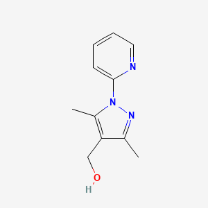molecular formula C11H13N3O B8397095 (3,5-dimethyl-1-pyridin-2-yl-1H-pyrazol-4-yl)-methanol 