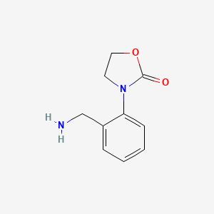 molecular formula C10H12N2O2 B8397157 3-(2-(Aminomethyl)phenyl)oxazolidin-2-one 