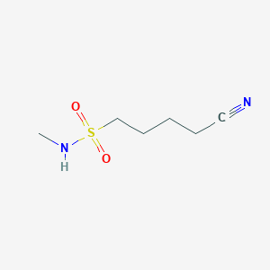 molecular formula C6H12N2O2S B8397167 4-cyano-N-methylbutane-1-sulfonamide 