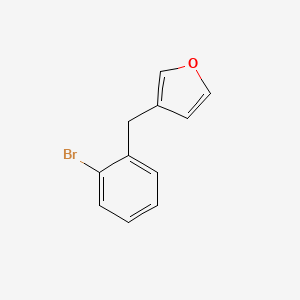 molecular formula C11H9BrO B8397183 2-(3-Furanylmethyl)bromobenzene 