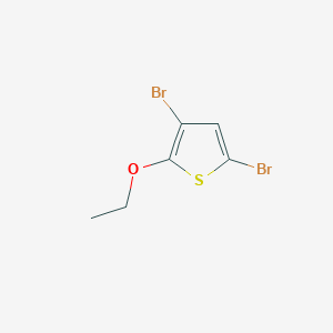 molecular formula C6H6Br2OS B8397191 3,5-Dibromo-2-ethoxythiophene 