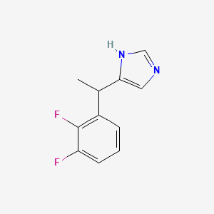 molecular formula C11H10F2N2 B8397210 4-[1-(2,3-difluoro-phenyl)-ethyl]-1H-imidazole 