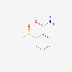 molecular formula C8H9NO2S B8397249 2-(Methylsulfinyl)benzamide 