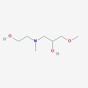 molecular formula C7H17NO3 B8397255 N-(3-methoxy-2-hydroxy-propyl)-N-methyl-2-hydroxyethylamine 