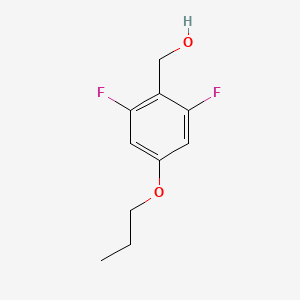 molecular formula C10H12F2O2 B8397270 2,6-Difluoro-4-propoxy-benzylalcohol 