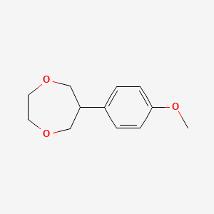 molecular formula C12H16O3 B8397288 6-(4-Methoxyphenyl)-[1,4]-dioxepane 