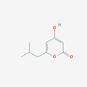 molecular formula C9H12O3 B8397289 4-Hydroxy-6-isobutyl-2H-pyran-2-one 