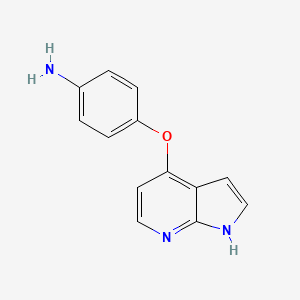 molecular formula C13H11N3O B8397303 4-(1H-pyrrolo[2,3-b]pyridin-4-yloxy)aniline 