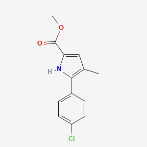 methyl 5-(4-chlorophenyl)-4-methyl-1H-pyrrole-2-carboxylate