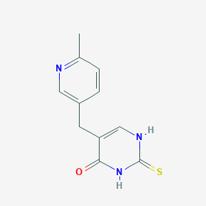 molecular formula C11H11N3OS B8397395 5-(6-Methyl-3-pyridylmethyl)-2-thiouracil 