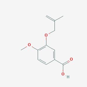 molecular formula C12H14O4 B8397405 4-Methoxy-3-(2-methyl-allyloxy)-benzoic acid CAS No. 913985-08-7