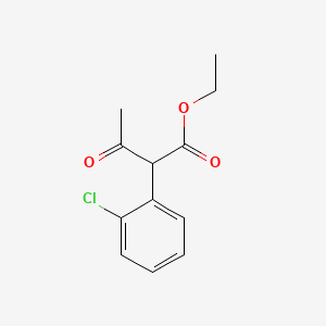 molecular formula C12H13ClO3 B8397442 Ethyl 2-(2-chlorophenyl)acetoacetate 