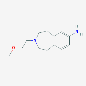 molecular formula C13H20N2O B8397445 3-(2-Methoxyethyl)-2,3,4,5-tetrahydro-1h-3-benzazepin-7-amine CAS No. 1022955-97-0