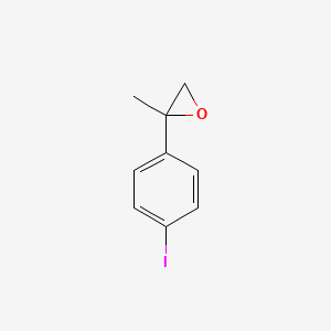 molecular formula C9H9IO B8397457 2-(4-Iodophenyl)-2-methyloxirane CAS No. 70991-80-9