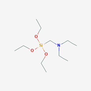 molecular formula C11H27NO3Si B083975 N-乙基-N-((三乙氧基硅基)甲基)乙胺 CAS No. 15180-47-9
