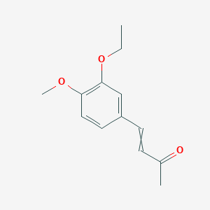 molecular formula C13H16O3 B8397500 4-(4-Methoxy-3-ethoxyphenyl)-3-buten-2-one 