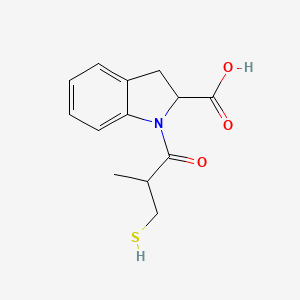 1-(3-Mercapto-2-methylpropanoyl)-2-indolinecarboxylic acid
