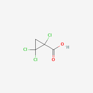 molecular formula C4H3Cl3O2 B8397514 1,2,2-Trichlorocyclopropane carboxylic acid 