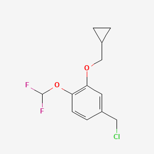 3-Cyclopropylmethoxy-4-difluoromethoxybenzyl chloride
