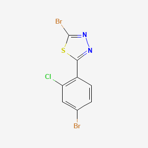 2-Bromo-5-(4-bromo-2-chlorophenyl)-1,3,4-thiadiazole