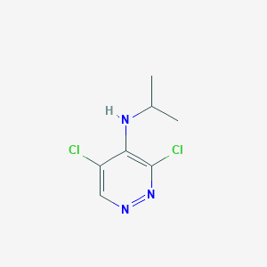 molecular formula C7H9Cl2N3 B8397588 3,5-Dichloro-4-(1-methylethylamino)pyridazine 