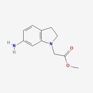 6-Amino-1-methoxycarbonylmethylindoline