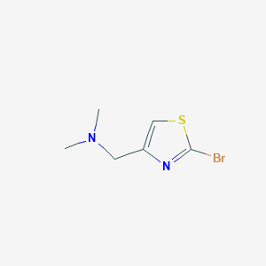 molecular formula C6H9BrN2S B8397635 2-Bromo-4-dimethylaminomethylthiazole 