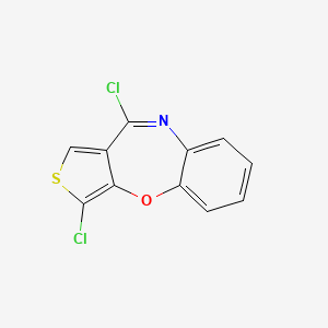 molecular formula C11H5Cl2NOS B8397640 3,10-Dichlorothieno[3,4-b][1,5]benzoxazepine 