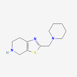 molecular formula C12H19N3S B8397657 2-(Piperidin-1-ylmethyl)-4,5,6,7-tetrahydrothiazolo[5,4-c]pyridine 