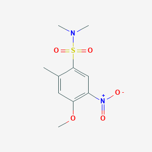 molecular formula C10H14N2O5S B8397661 4-methoxy-2-methyl-5-nitro(N,N-dimethyl) benzenesulfonamide 