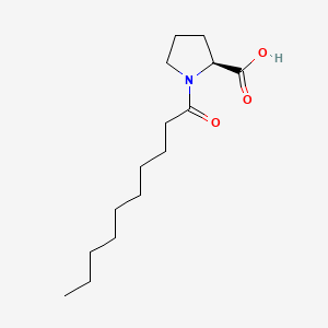 molecular formula C15H27NO3 B8397680 Caproyl proline CAS No. 86282-95-3