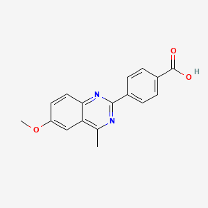 4-(6-Methoxy-4-methylquinazolin-2-yl)benzoic acid