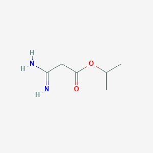molecular formula C6H12N2O2 B8397713 Amidinoacetic acid isopropyl ester 