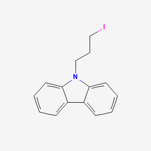 molecular formula C15H14IN B8397719 3-Iodo-1-(9H-carbazol-9-yl)propane 