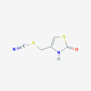 molecular formula C5H4N2OS2 B8397738 4-thiocyanatomethyl-2(3H)-thiazolone 