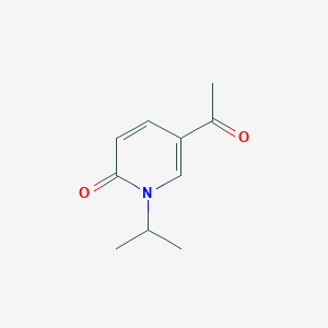 molecular formula C10H13NO2 B8397750 5-acetyl-1-isopropyl-2(1H)-pyridone 