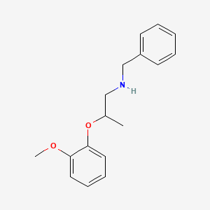 molecular formula C17H21NO2 B8397752 N-benzyl-2-(2-methoxyphenoxy)-propylamine 