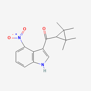 (4-Nitro-1H-indol-3-yl)-(2,2,3,3-tetramethyl-cyclopropyl)-methanone