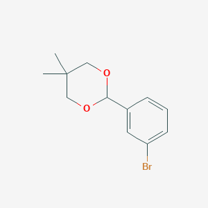 molecular formula C12H15BrO2 B8397764 2-(3-Bromophenyl)-5,5-dimethyl-1,3-dioxane 