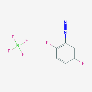 molecular formula C6H3BF6N2 B8397835 2,5-Difluorobenzenediazonium tetrafluoroborate 