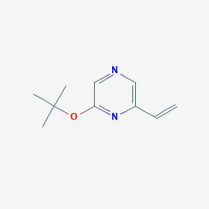 molecular formula C10H14N2O B8397888 2-Tert-butoxy-6-vinylpyrazine 