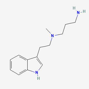 molecular formula C14H21N3 B8397966 N-[2-(3-indolyl)ethyl]-N-methyl-1,3-diaminopropane 