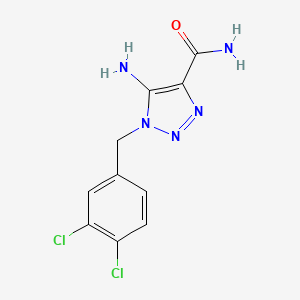 5-Amino-1-(3,4-dichlorobenzyl)-1,2,3-triazole-4-carboxamide