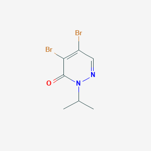 molecular formula C7H8Br2N2O B8398020 2-i-propyl-4,5-dibromo-3(2H)pyridazinone 