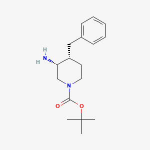 molecular formula C17H26N2O2 B8398024 (3R,4R)-tert-Butyl3-amino-4-benzylpiperidine-1-carboxylate 