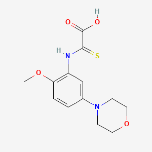 molecular formula C13H16N2O4S B8398046 (2-Methoxy-5-morpholin-4-yl-phenylamino)-thioxo-acetic acid 