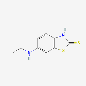 molecular formula C9H10N2S2 B8398119 6-Ethylamino-benzothiazole-2-thiol 