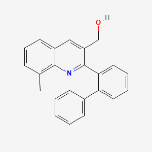 molecular formula C23H19NO B8398248 [2-(Biphenyl-2-yl)-8-methylquinolin-3-yl]methanol 
